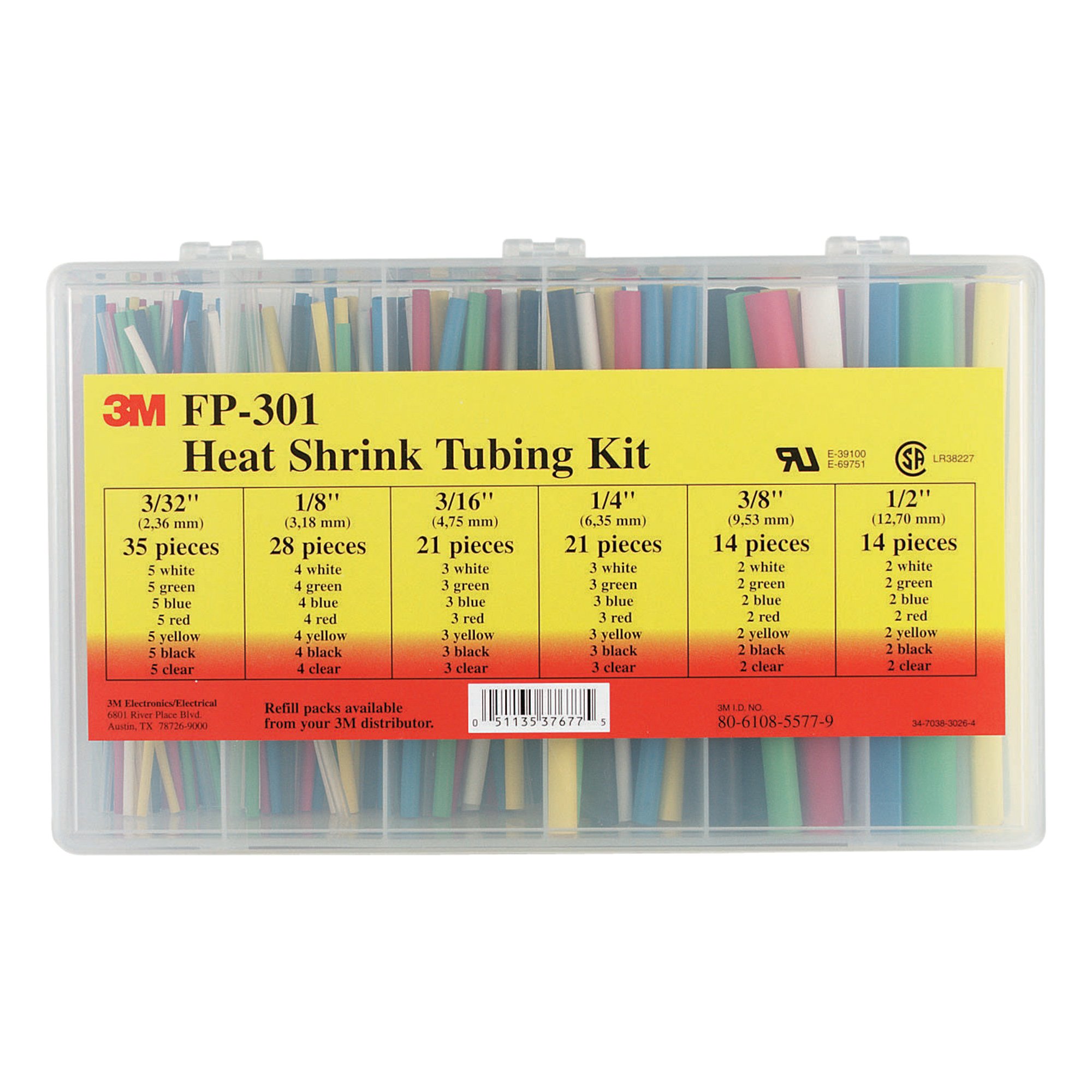 3M Heat Shrink Tubing — 133-Pc. Set